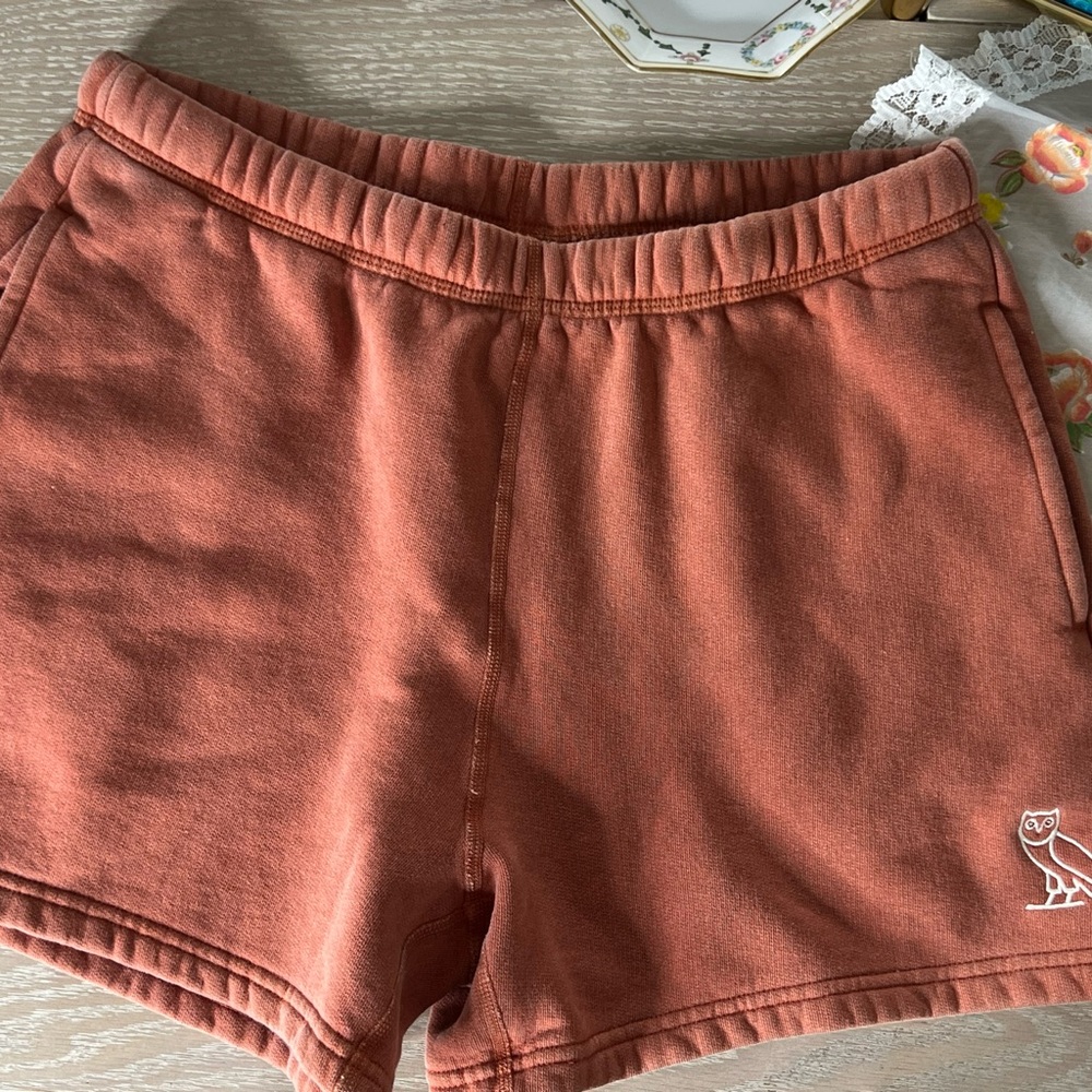 OVO Rust Sweat Shorts - Picture 6 of 8